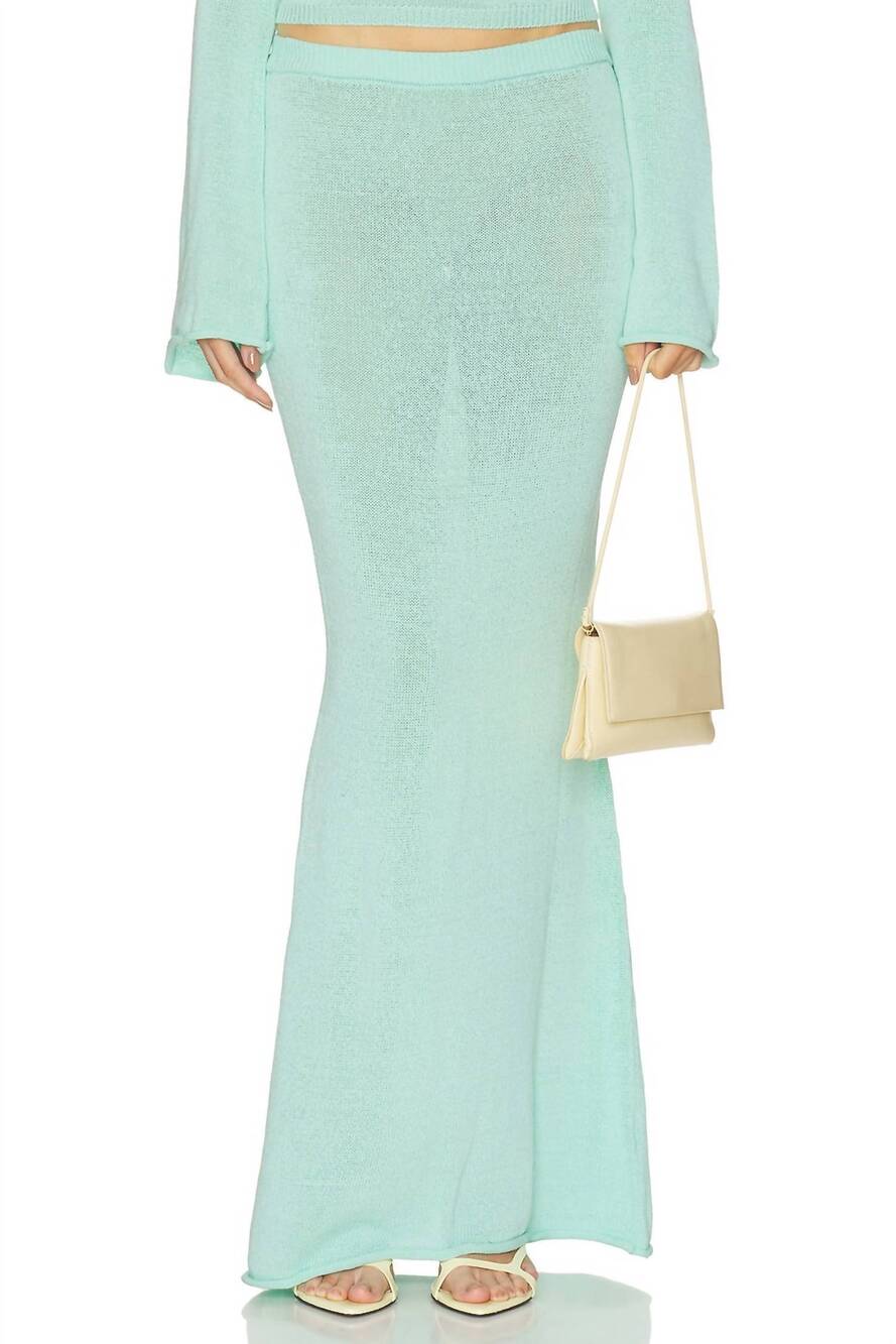 NEW SER.O.YA kora knit maxi skirt in spearmint